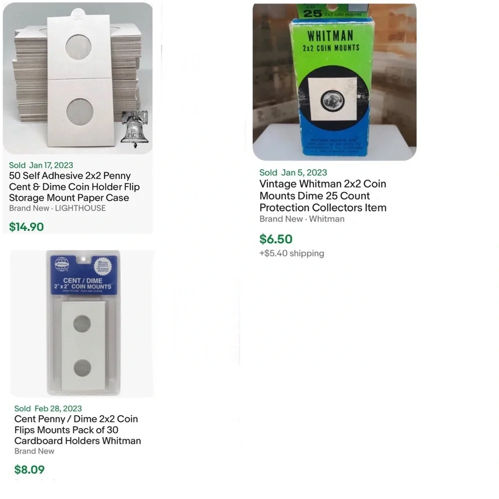 Whitman Coin Mount Protectors 2x2